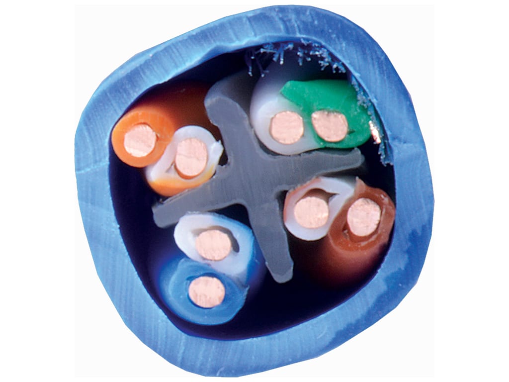 CAT 6 23 AWG 4PAIR RISER BLUE