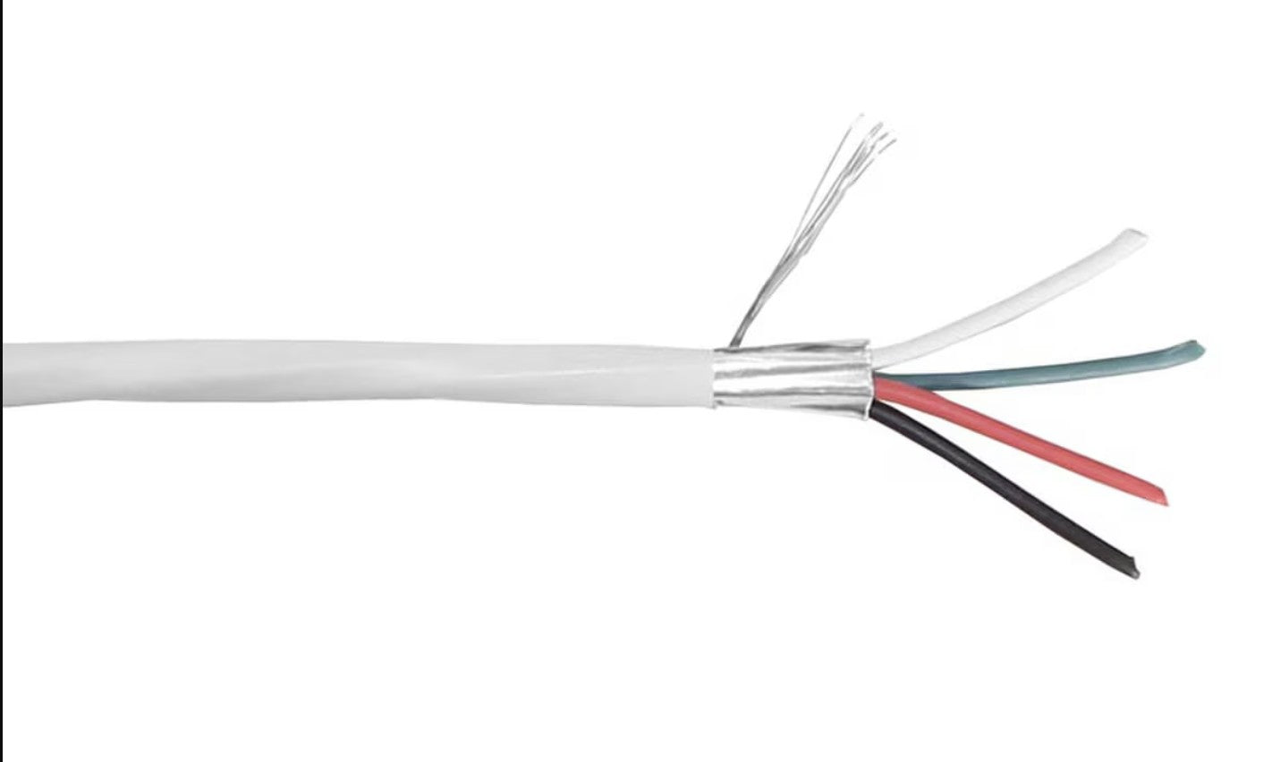 16/4 Stranded 300V CMP PLENUM WHITE CL3P SHIELDED