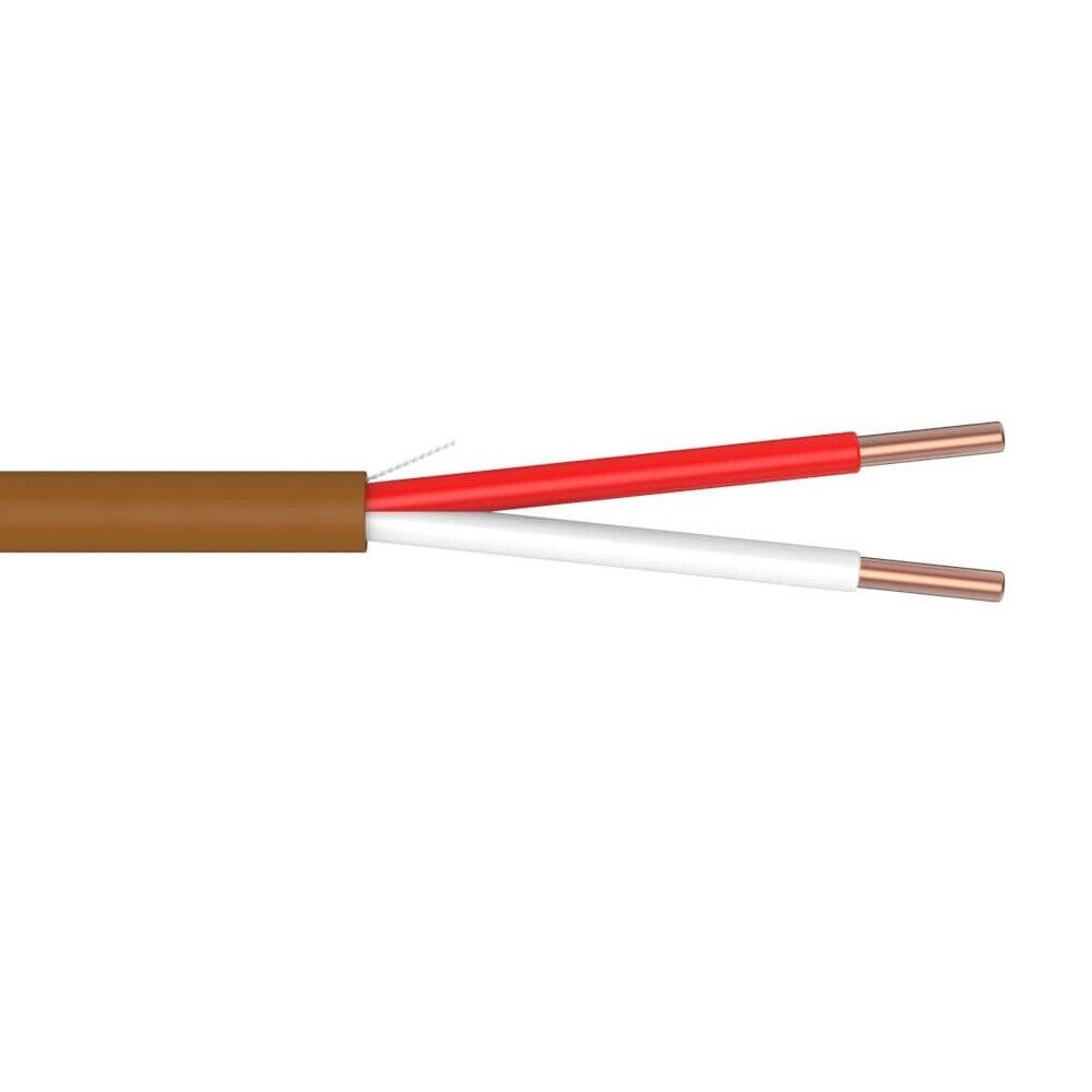 18/2 Thermostat Wire, 60°C, 150 Volt, UL 13, Type CL2 Brown