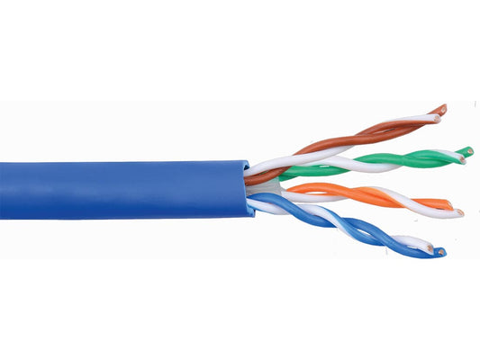 CAT 5 24 AWG 4PAIR RISER BLUE