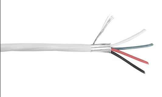 16/4 Stranded 300V CMP PLENUM WHITE CL3P SHIELDED