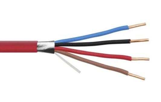 12/2 FPLR RED PVC FIRE ALARM CABLE SHIELDED