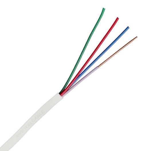 18/4 Thermostat Wire, 60°C, 150 Volt, UL 13, Type CL2 White
